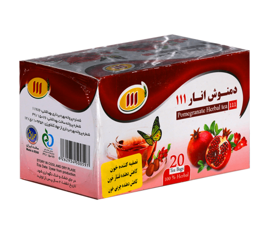 دمنوش انار 111 کیسه ای 20 عددی