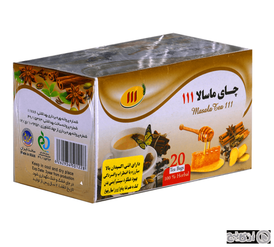 دمنوش چای ماسالا 111 کیسه ای 20 عددی