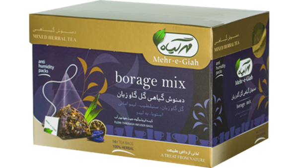 دمنوش گل گاوزبان مهرگیاه کیسه ای 14 عددی