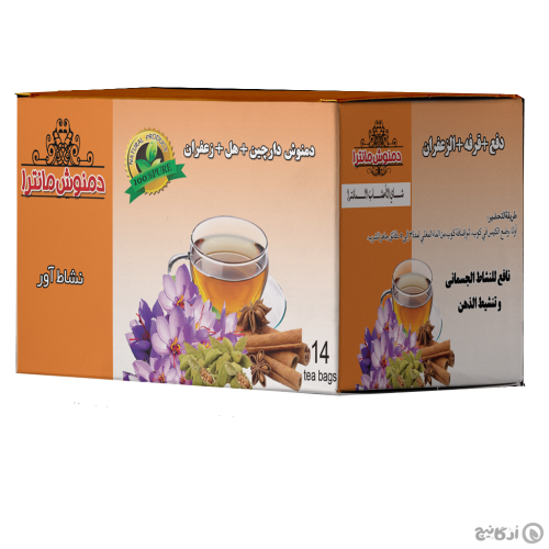 دمنوش دارچین هل زعفران مانترا کیسه ای 14 عددی