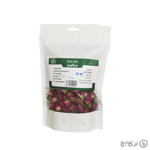 دمنوش گل محمدی ارگانیک پالیز 75 گرمی