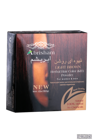 رنگ موی گیاهی قهوه ای روشن ابریشم