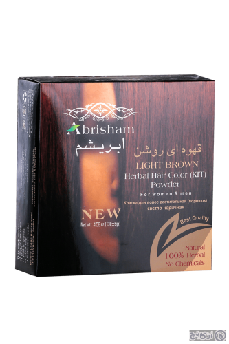 رنگ موی گیاهی قهوه ای روشن ابریشم