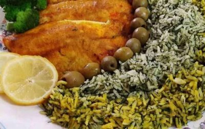 سبزی پلو با ماهی