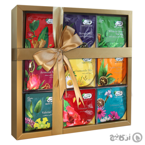 دمنوش کادوئی مهرگیاه کیسه ای 27 عددی