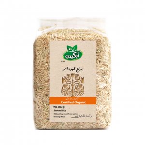 برنج قهوه ای آبگینه 800 گرمی