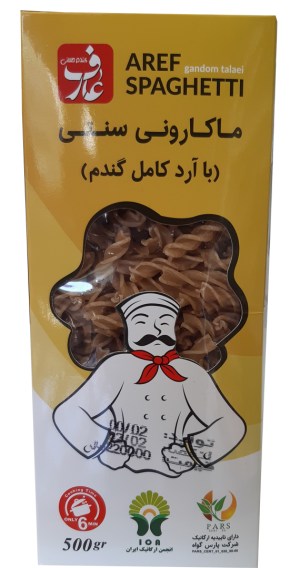 ماکارونی سنتی (با آرد کامل گندم) عارف 500 گرمی