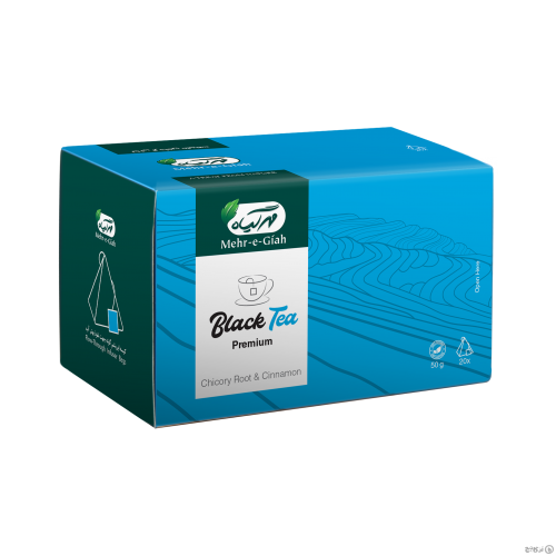 چای سیاه حاوی کاسنی و دارچین مهرگیاه 20 عددی