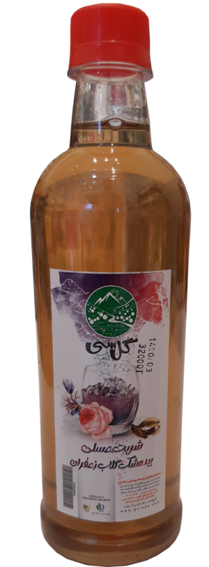 شربت عسلی بیدمشک گلاب زعفران گل باغ سی 500 میلی لیتر